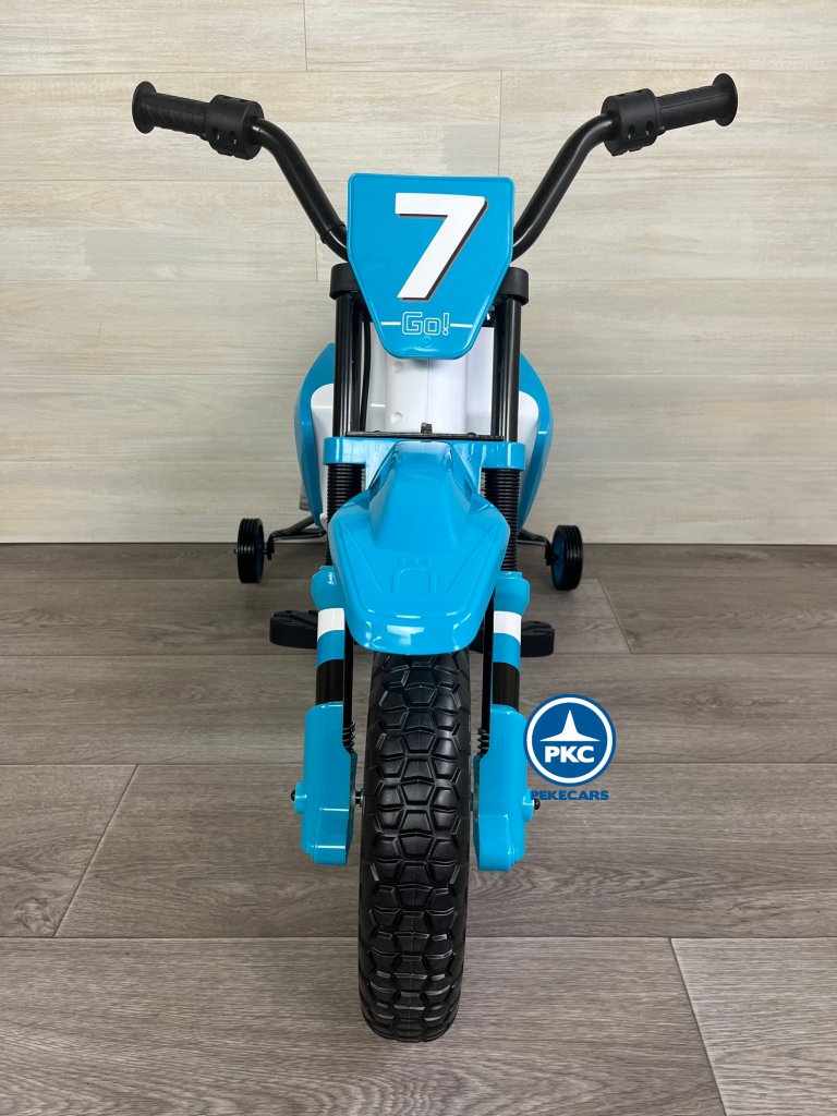 Moto de cross GO 12V Azul