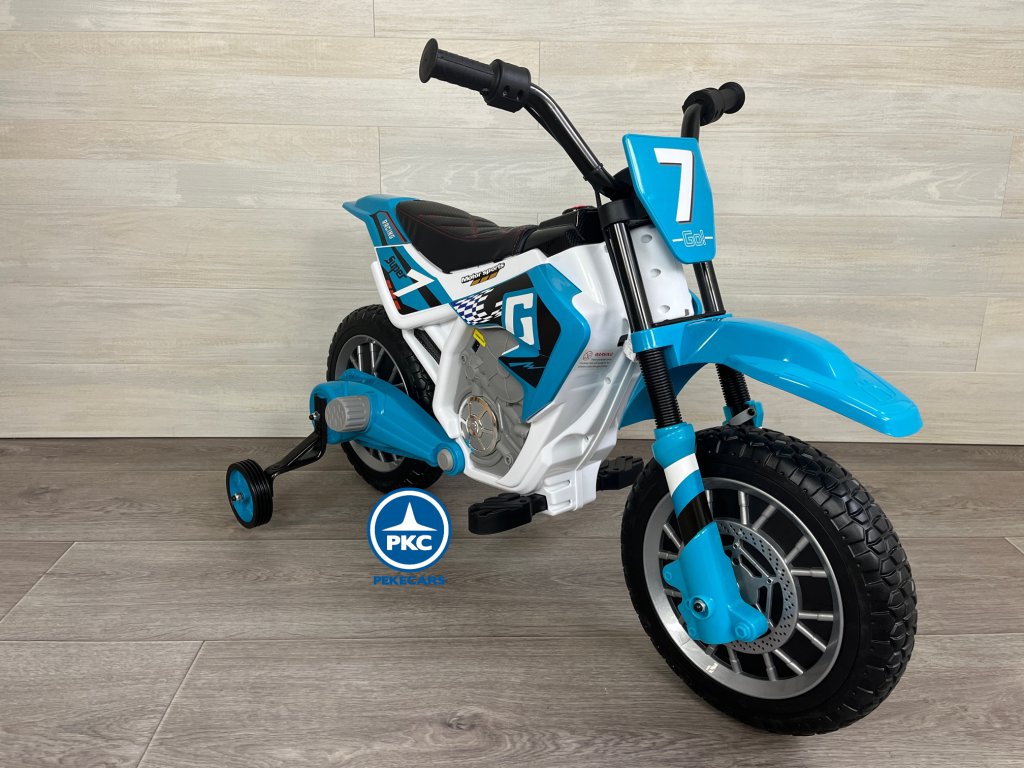 Moto de cross GO 12V Azul