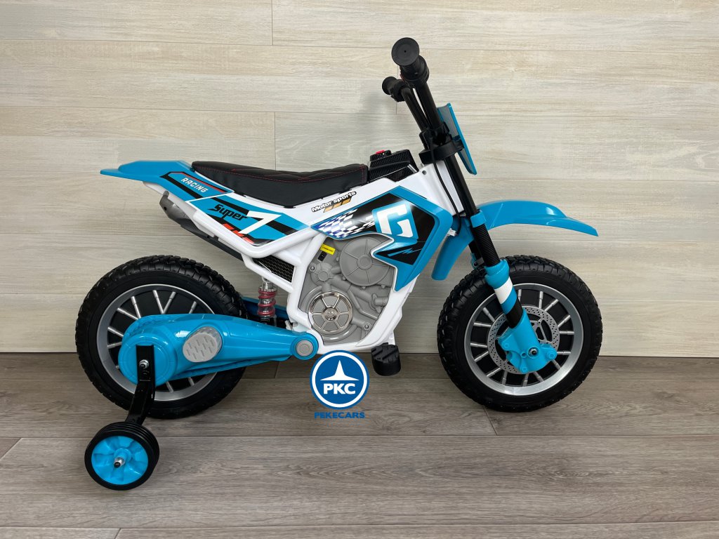 Moto de cross GO 12V Azul