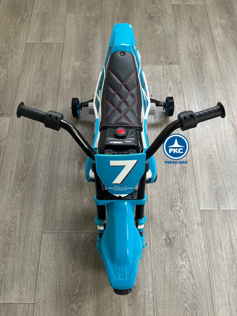 Moto de cross GO 12V Azul