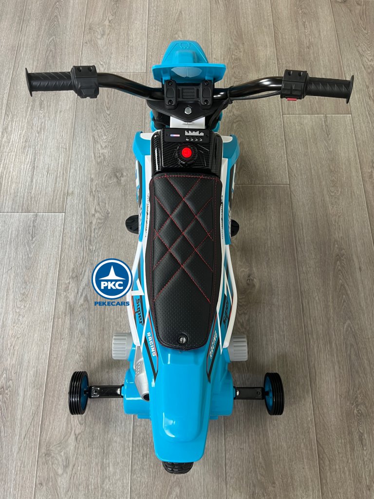 Moto de cross GO 12V Azul