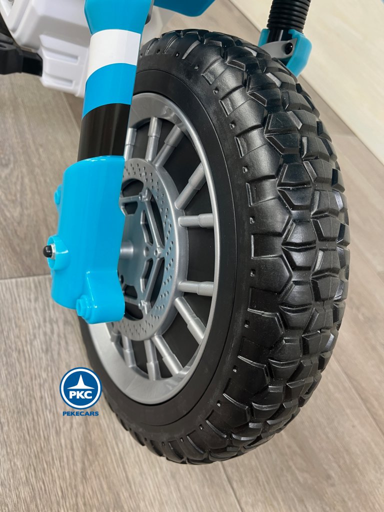 Moto de cross GO 12V Azul