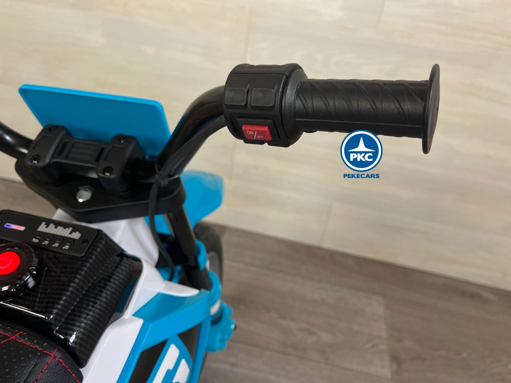 Moto de cross GO 12V Azul