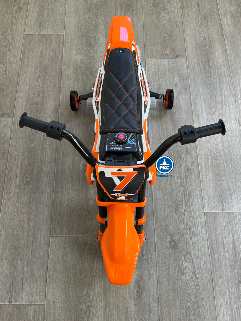 Moto de cross GO 12V Naranja
