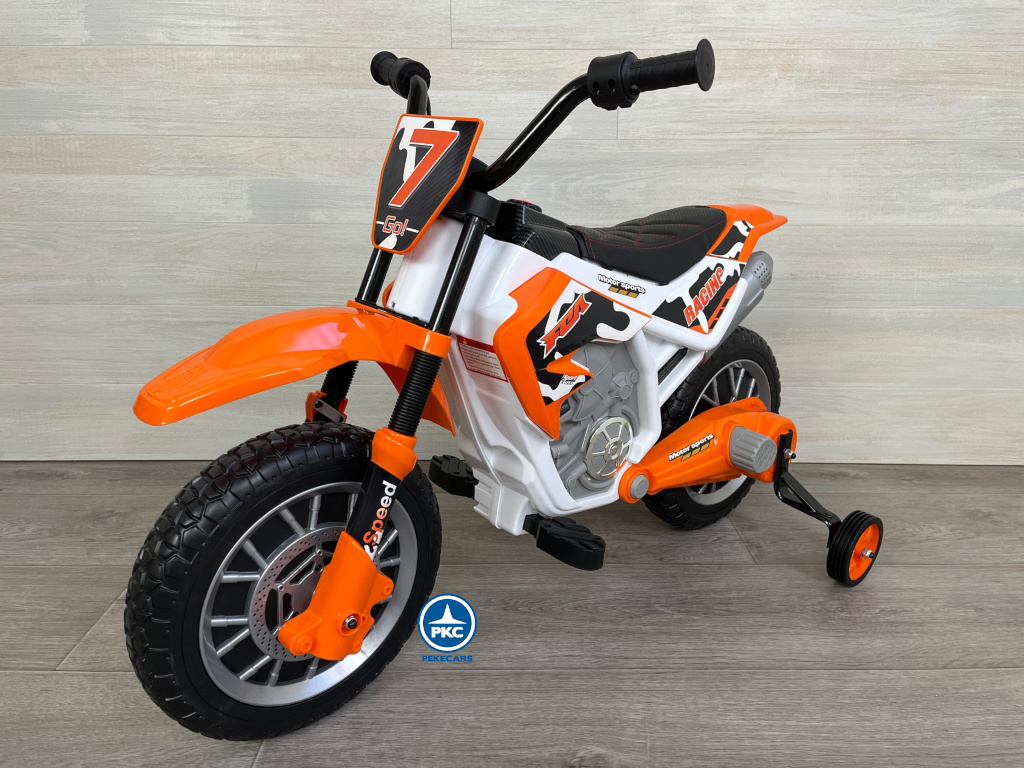 Moto de cross GO 12V Naranja