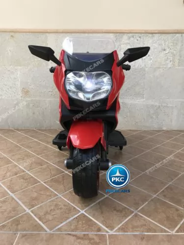 Moto electrica para niños BMW Style C 650 GT 12V Rojo vista frontal