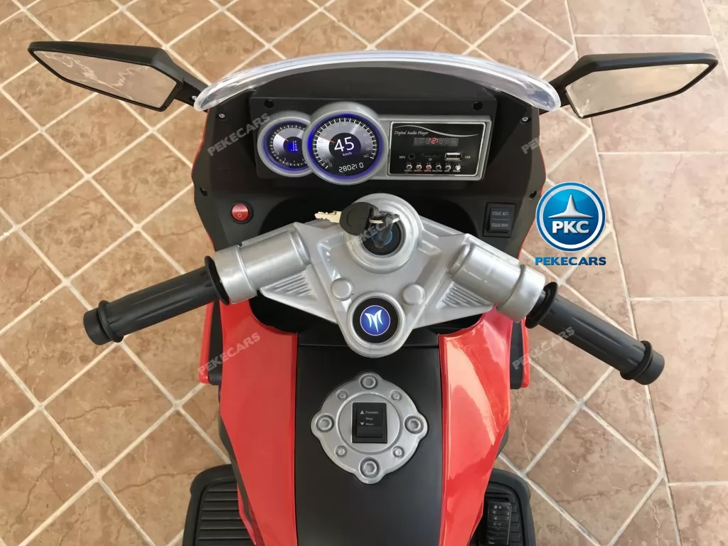 Moto electrica para niños BMW Style C 650 GT 12V Rojo vista desde arriba