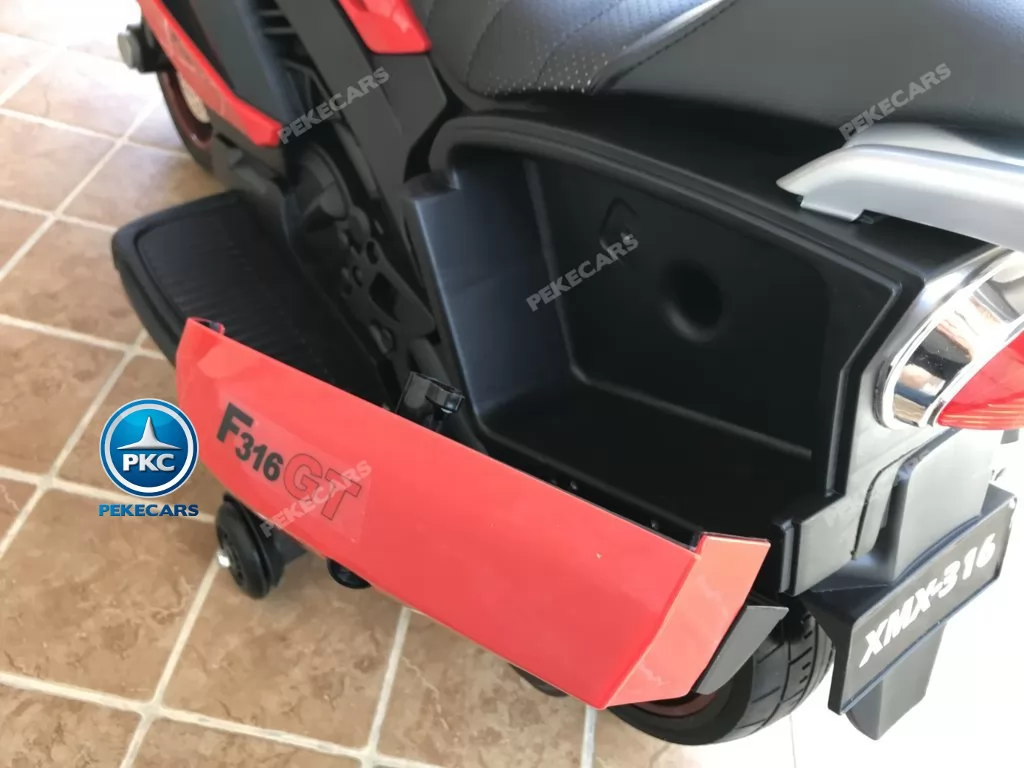 Moto electrica para niños BMW Style C 650 GT 12V Rojo ruedas de caucho antipinchazos