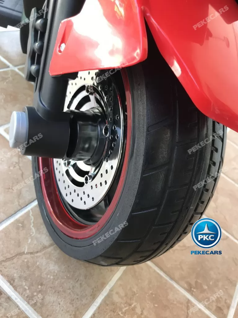 Moto electrica para niños BMW Style C 650 GT 12V Rojo maletero
