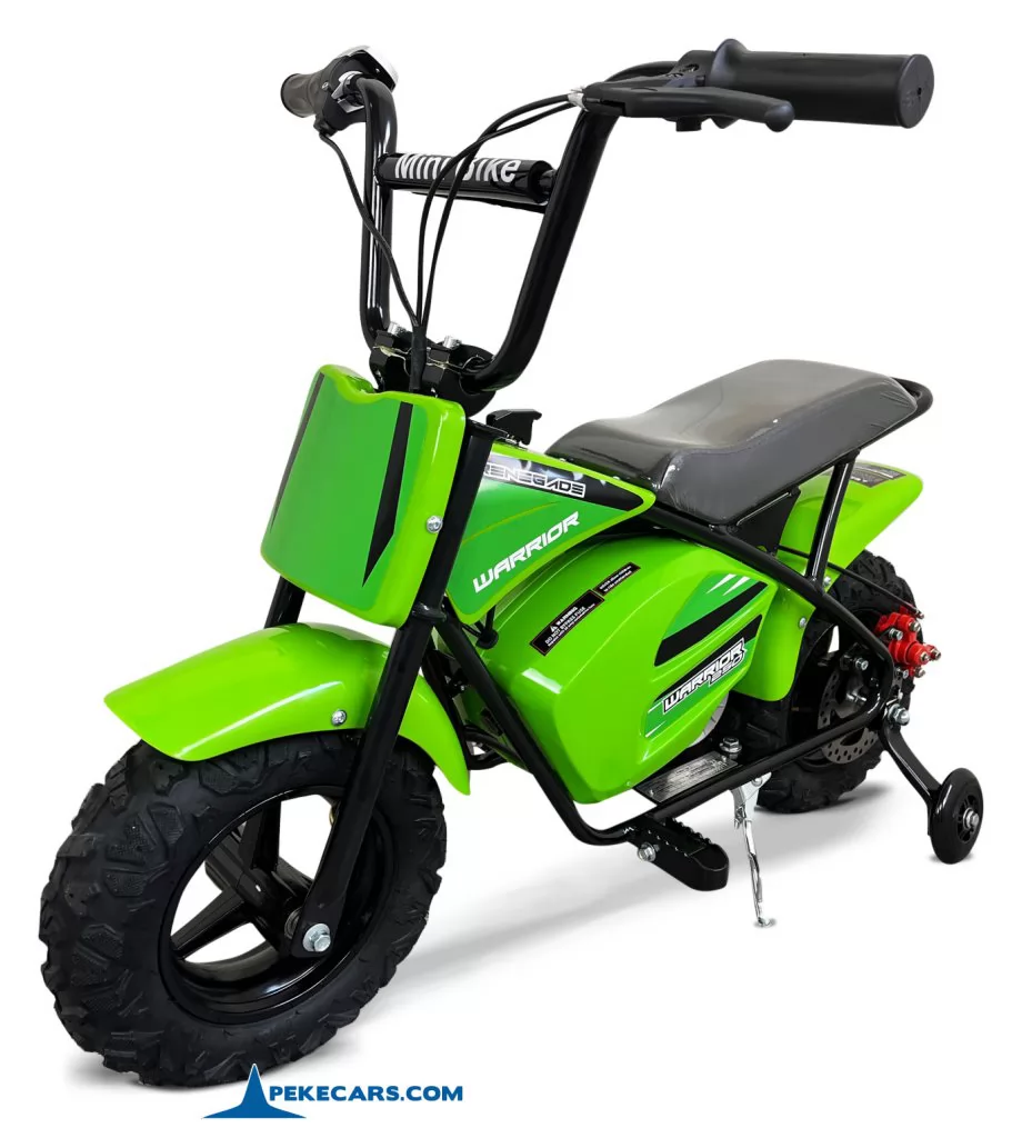 Moto eléctrica para niños Pekecars 24V 250W Verde