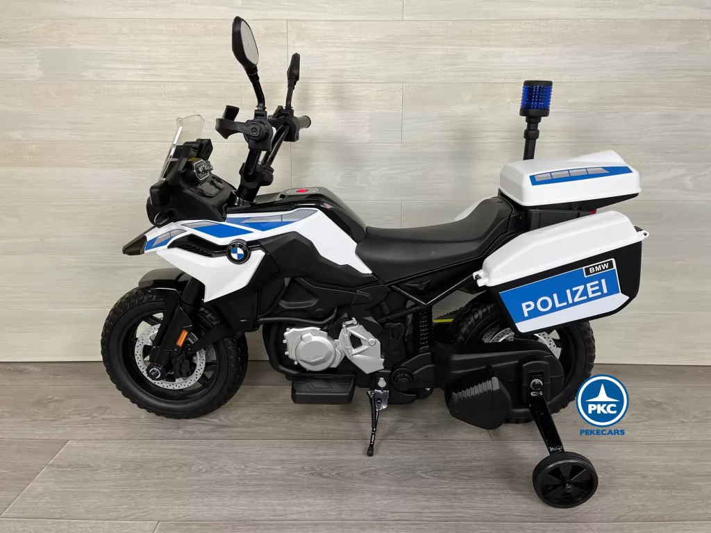 moto electrica niños BMW F850 GS Policia 12V Blanca