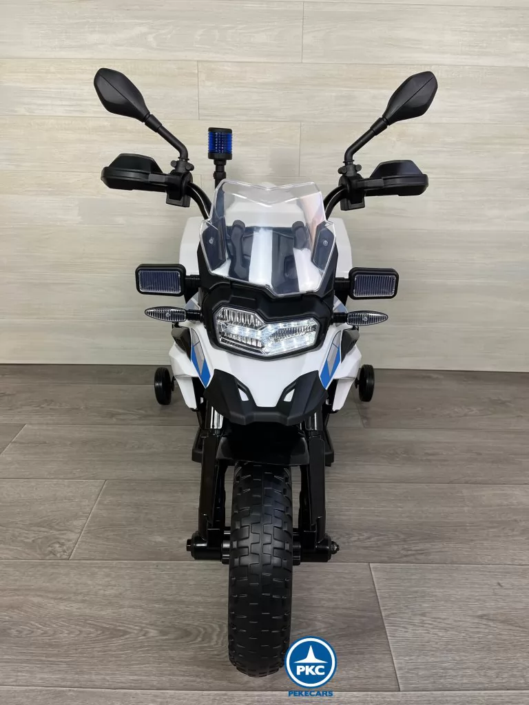 moto niño electrica BMW F850 GS Policia 12V Blanca