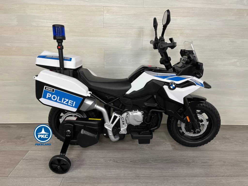 moto para niños electrica BMW F850 GS Policia 12V Blanca