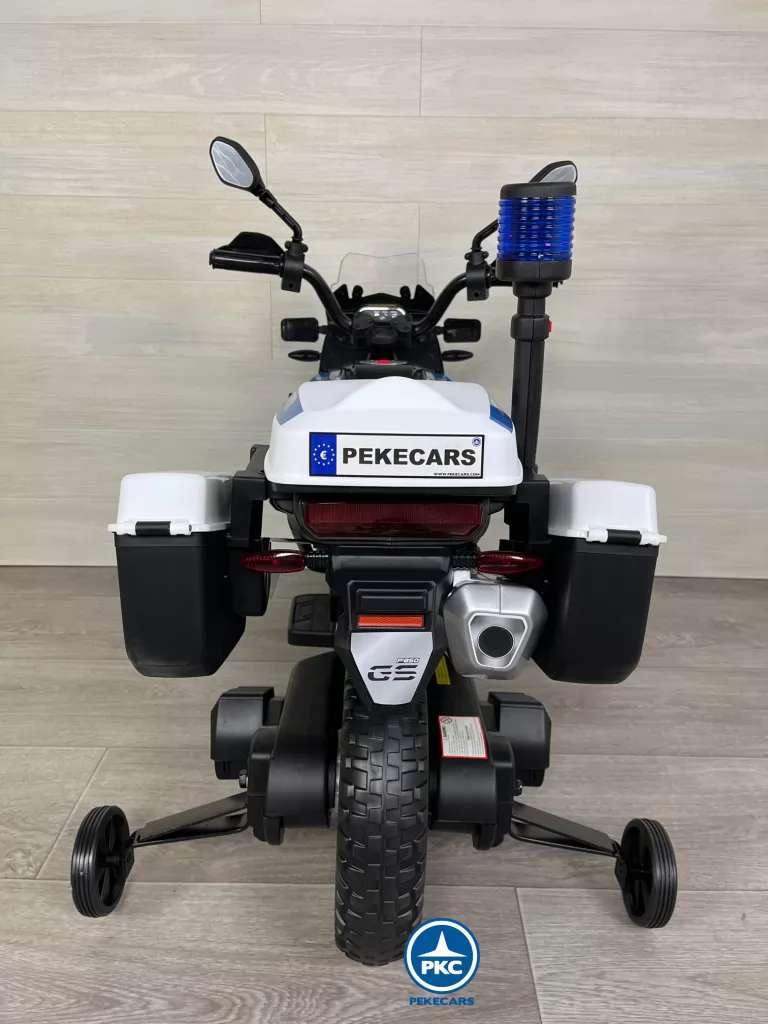 moto de niño electrica BMW F850 GS Policia 12V Blanca