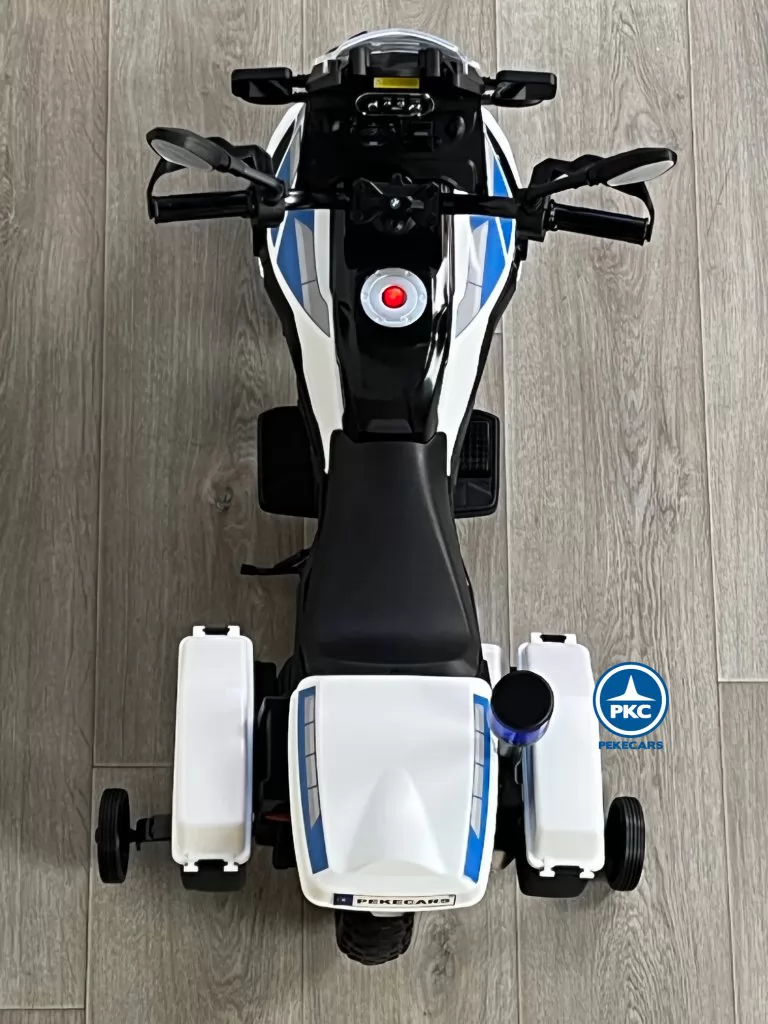 moto electrica de niño BMW F850 GS Policia 12V Blanca