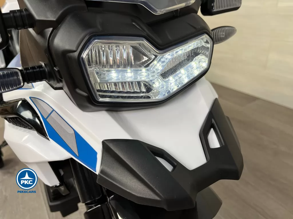 moto de batería BMW F850 GS Policia 12V Blanca