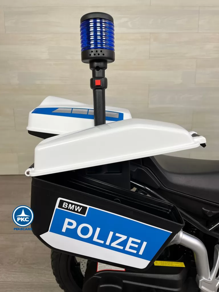 BMW F850 GS Policia 12V Blanca moto niño electrica