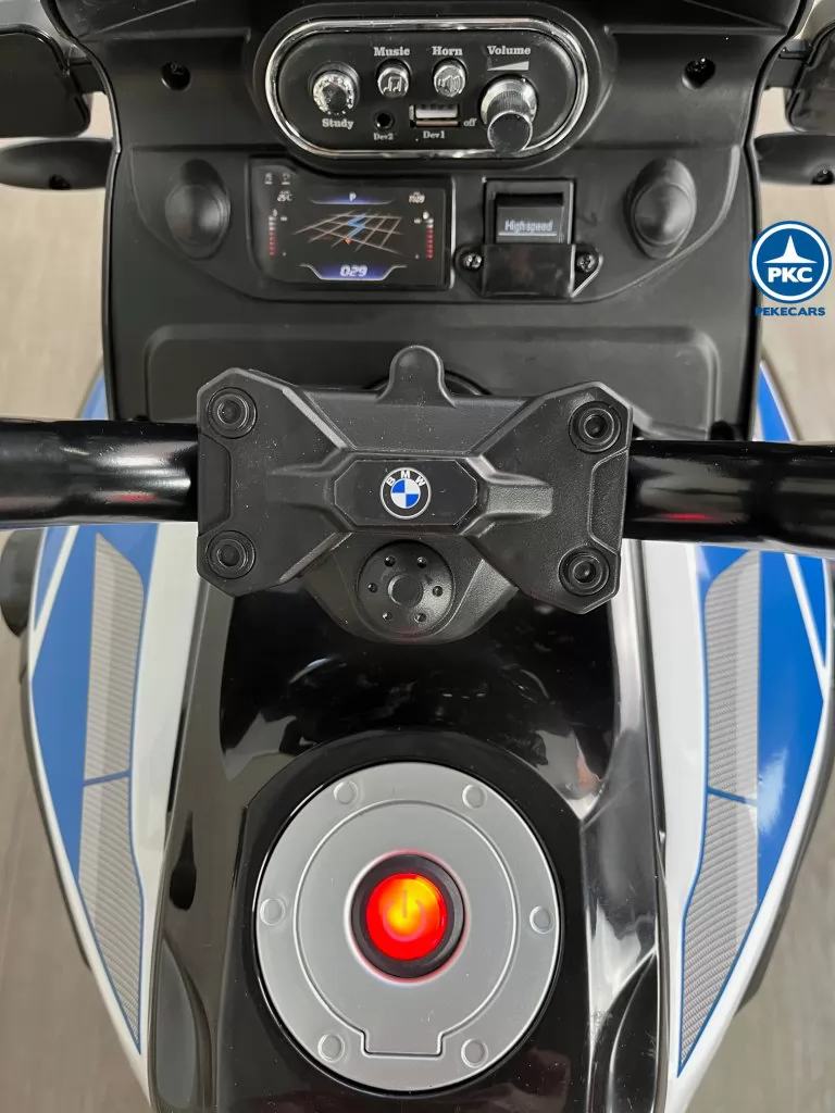 BMW F850 GS Policia 12V Blanca moto electrica de niño