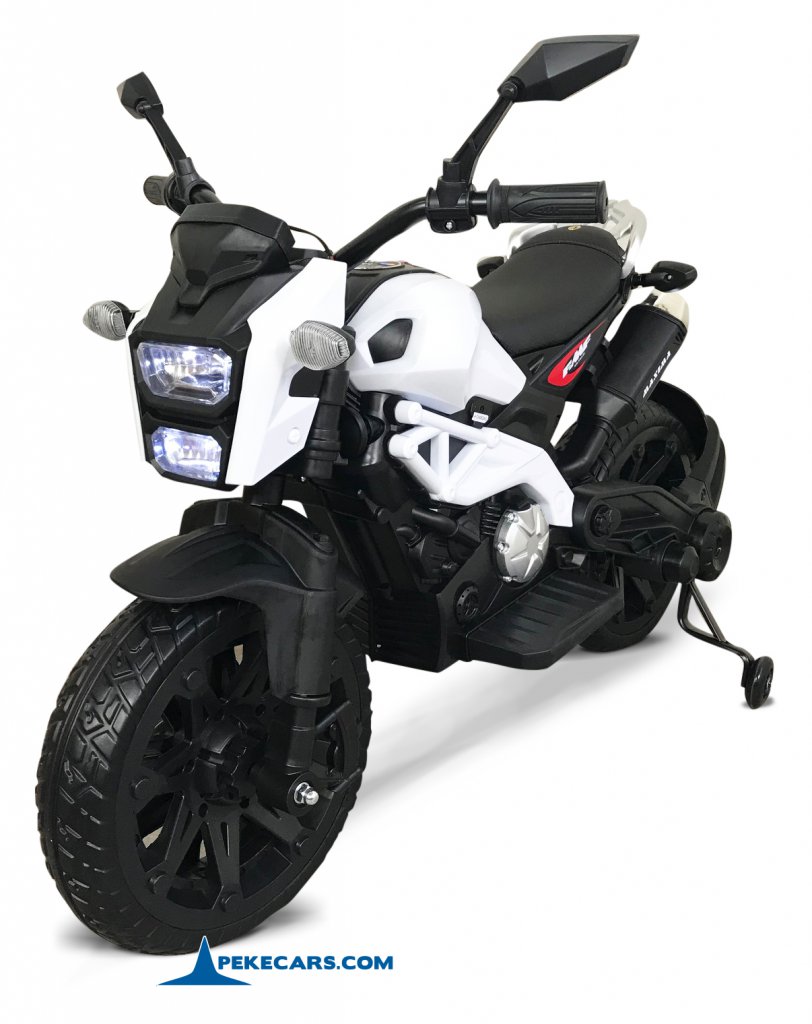 Moto de cross Máxima 12v Blanca