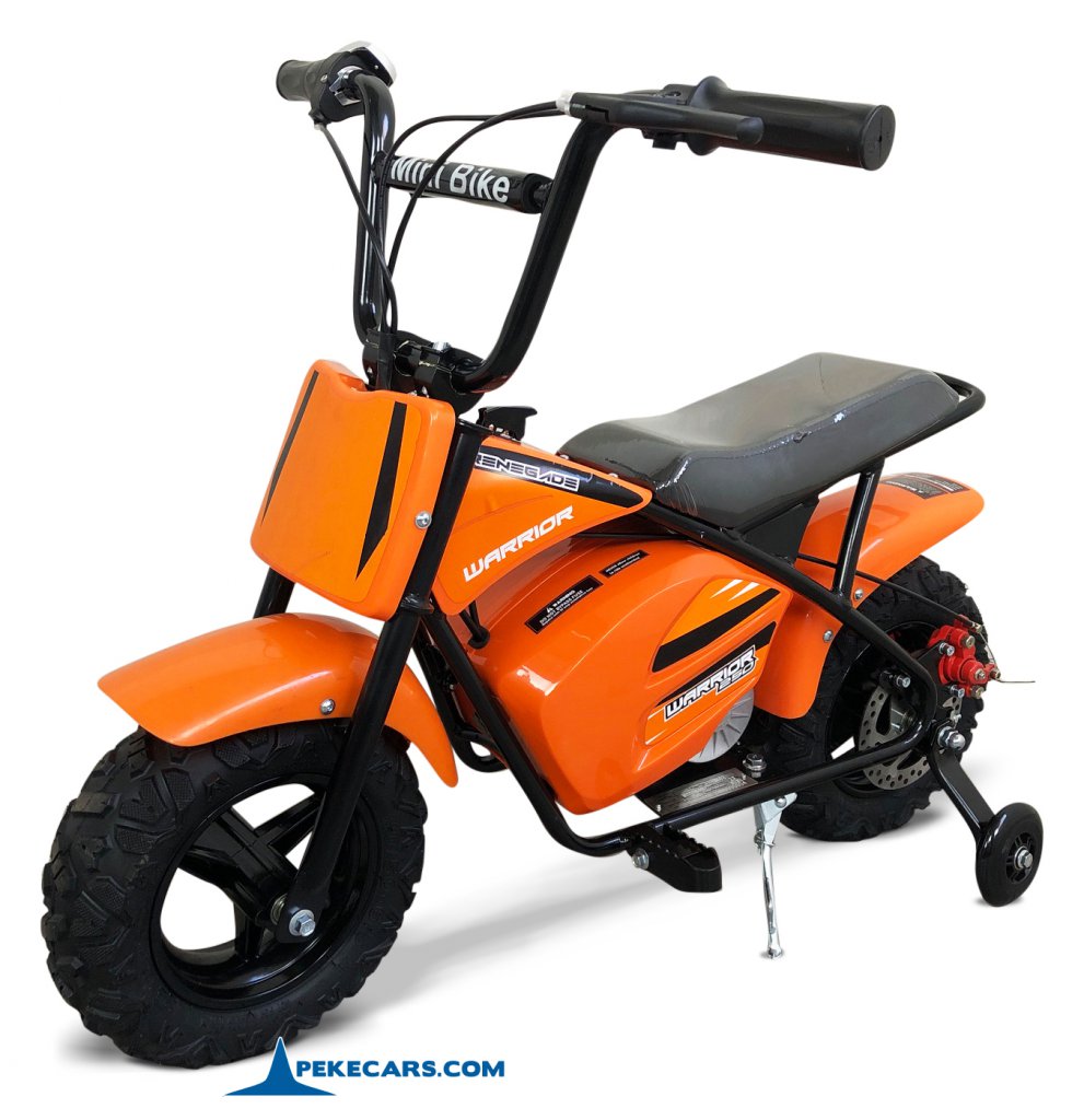 Moto eléctrica para niños Pekecars 24V 250W Naranja