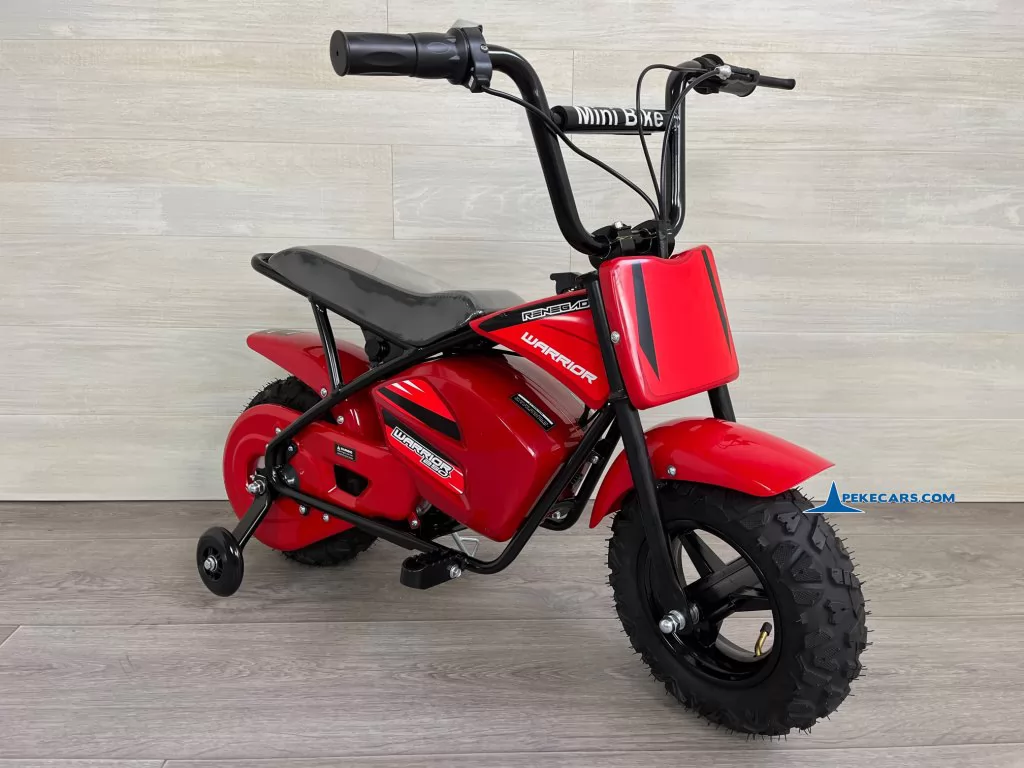 Moto eléctrica para niños Pekecars 24V 250W Roja a batería