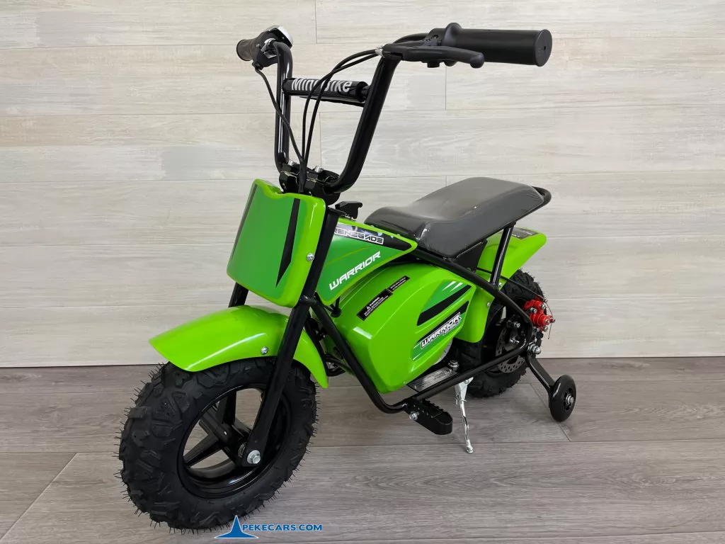 Moto eléctrica para niños Pekecars 24V 250W Verde perspectiva