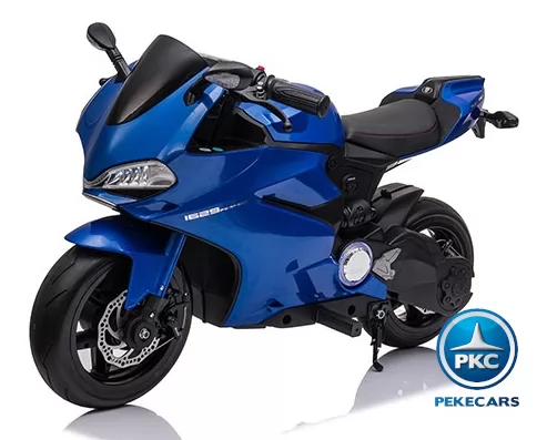 Moto de carreras estilo Ducati 24V Azul