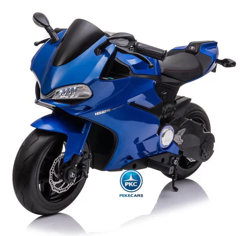 Moto de carreras estilo Ducati 24V Azul