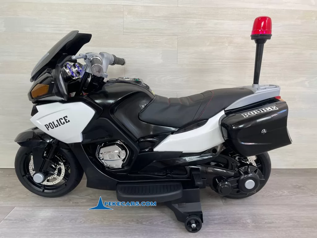 Moto electrica de policia 2 plazas blanca
