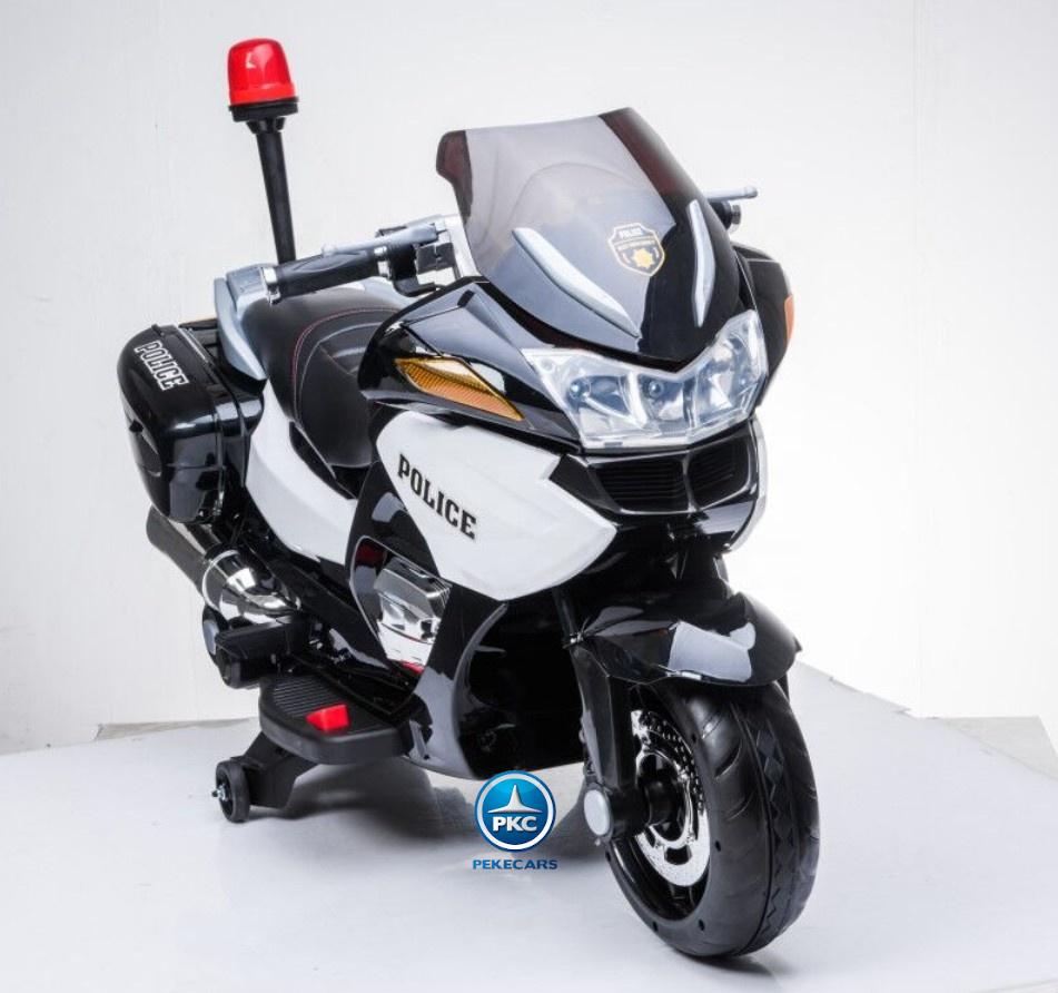 Moto electrica de policia 2 plazas blanca