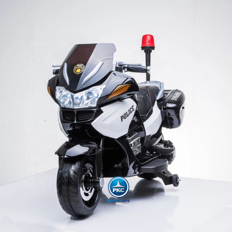 Moto electrica de policia 2 plazas blanca