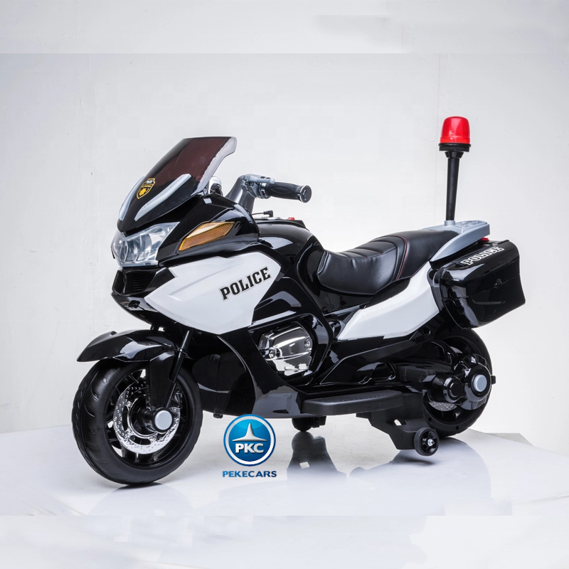 Moto electrica de policia 2 plazas blanca