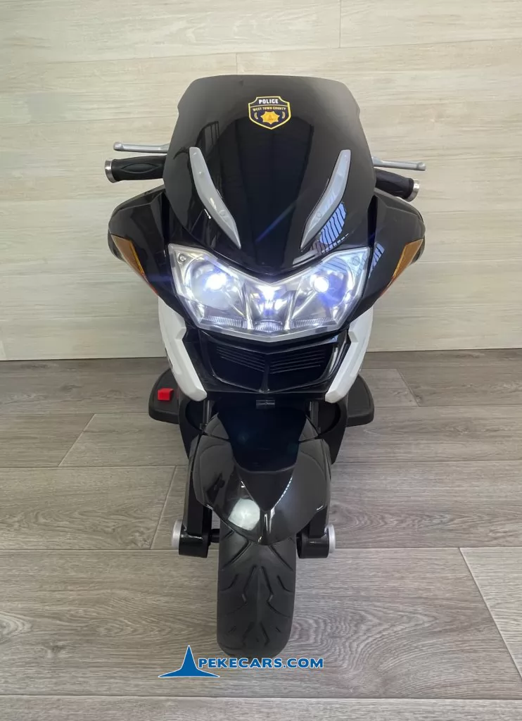 Moto electrica de policia 2 plazas blanca