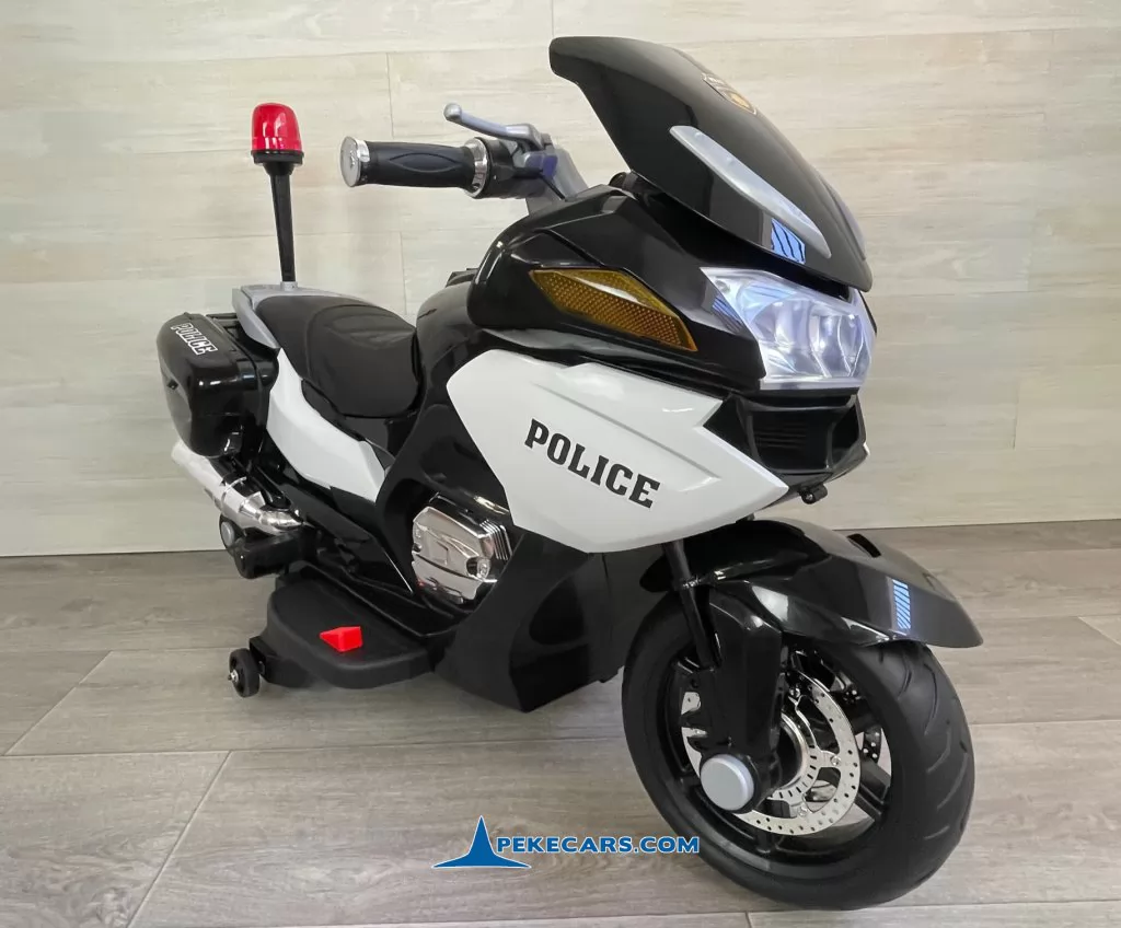Moto electrica de policia 2 plazas blanca