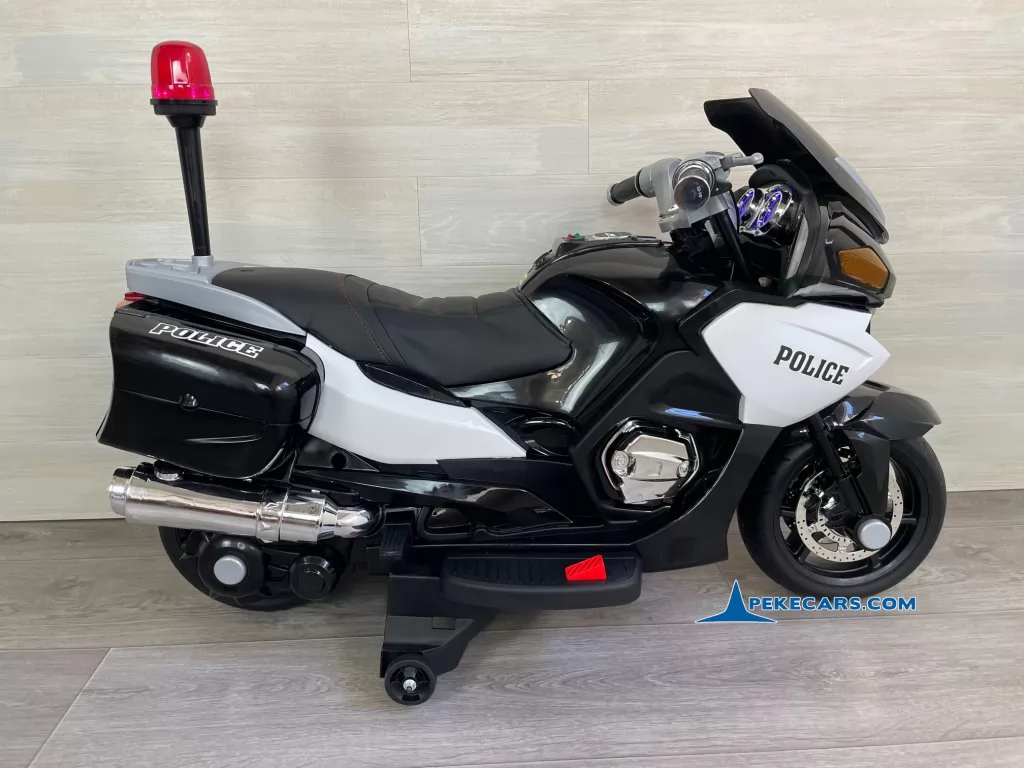 Moto electrica de policia 2 plazas blanca