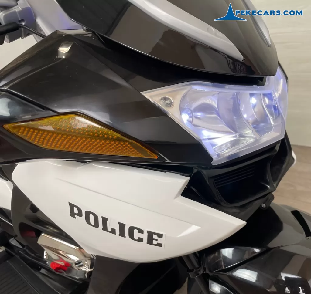 Moto electrica de policia 2 plazas blanca