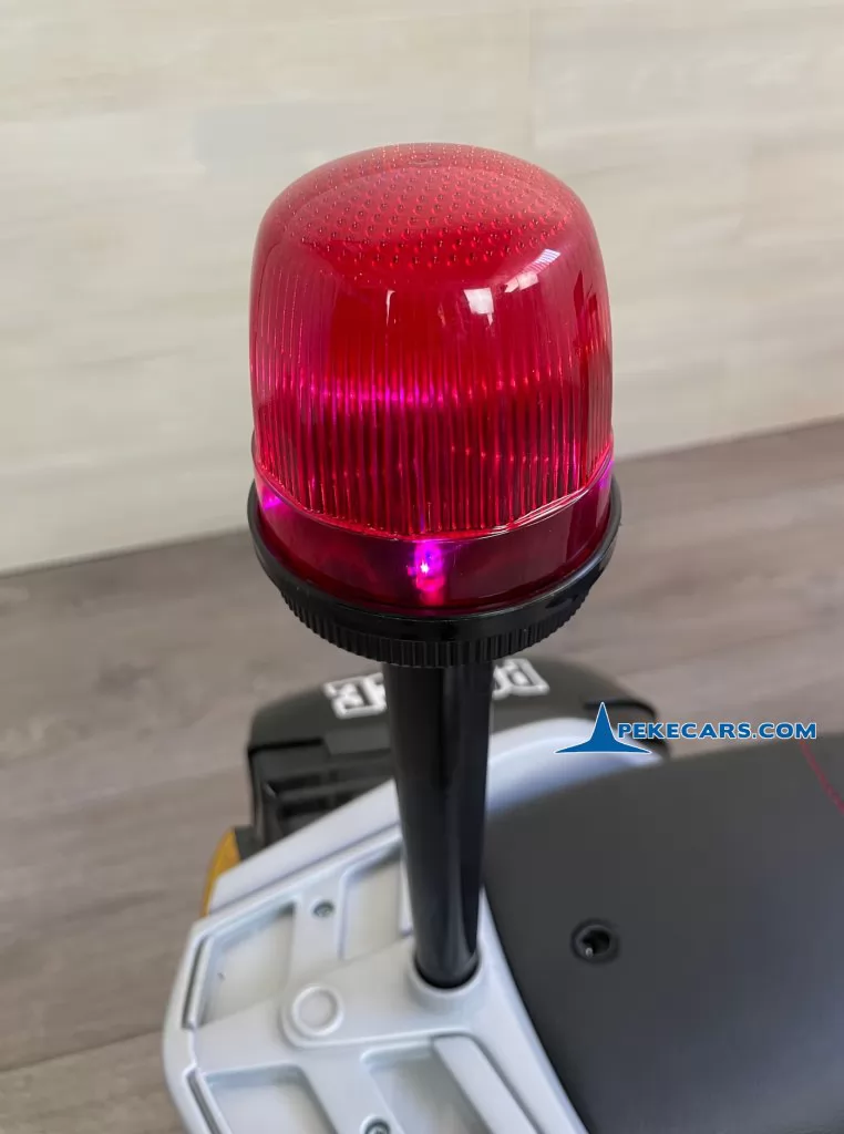 Moto electrica de policia 2 plazas blanca
