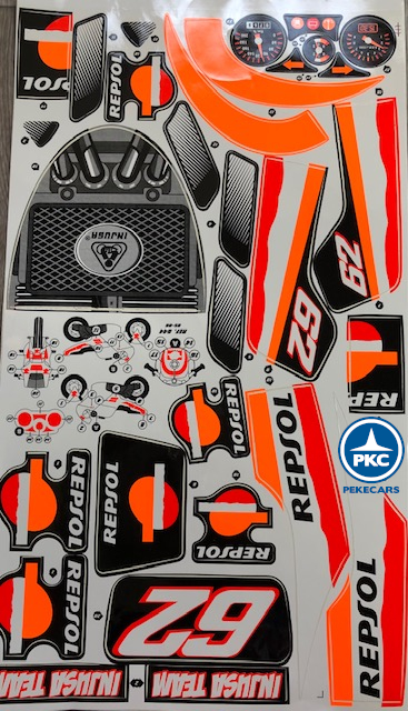 Moto 6V Repsol Injusa pegatinas