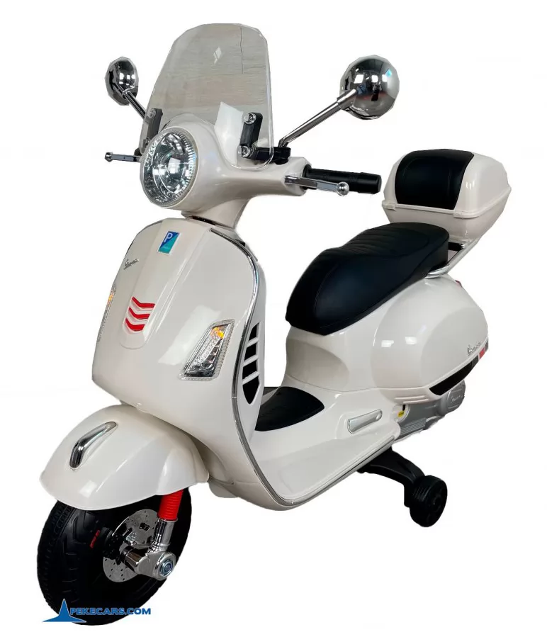 Moto Vespa GTS-S 12V blanco 3/4