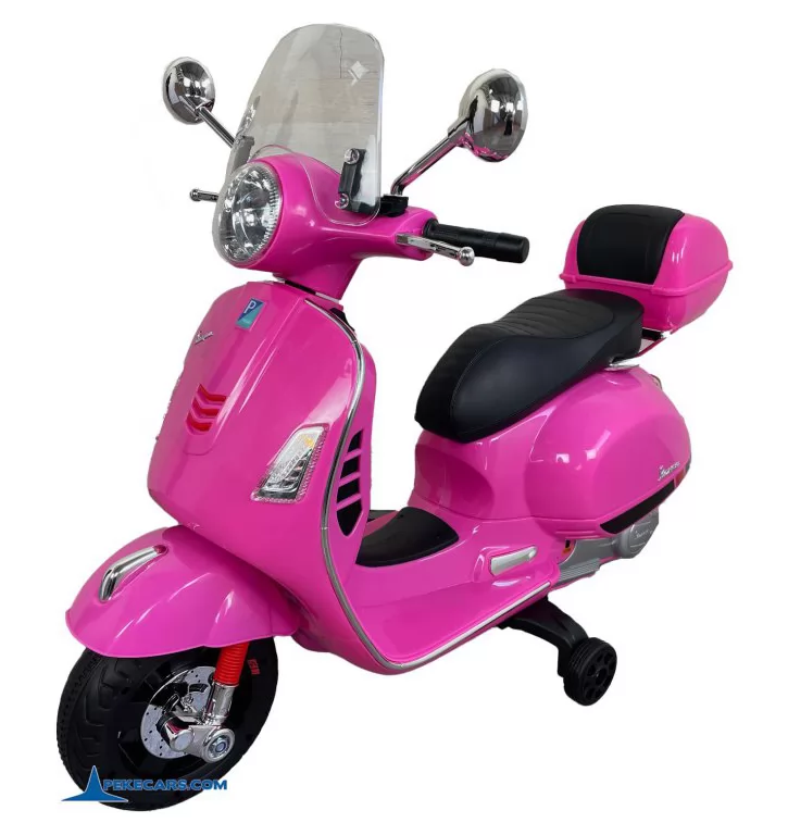 Moto Vespa GTS-S 12V rosa 3/4