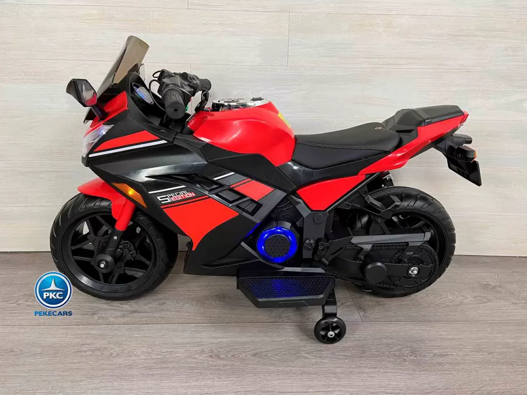 Moto de Carreras eléctrica infantil Special Edition en color Rojo