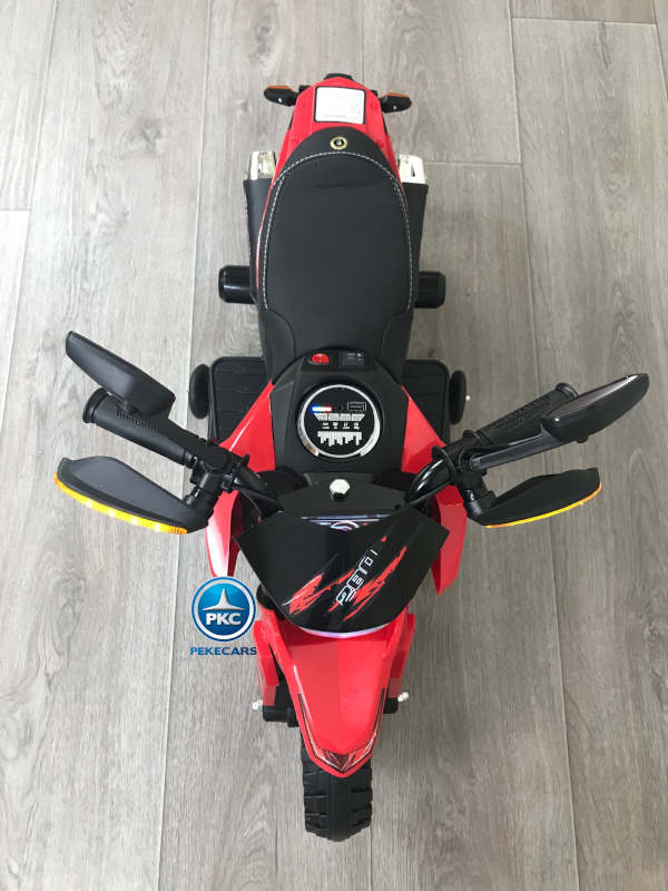 Moto Turbón 12V Roja vista desde arriba