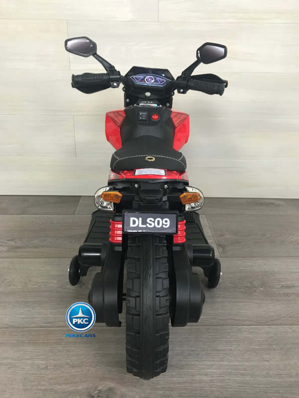 Moto Turbón 12V Roja vista trasera