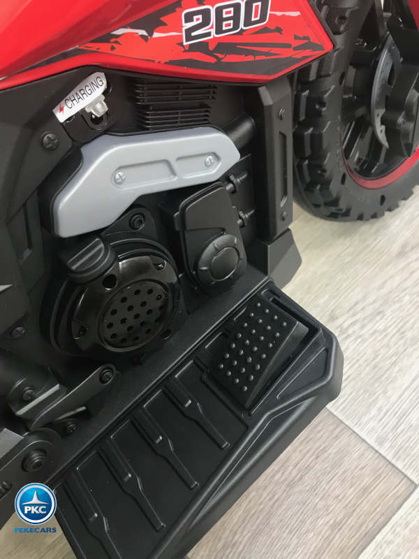 Moto Turbón 12V Roja vista pedal