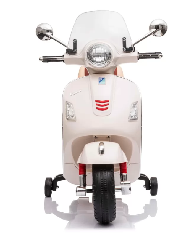 Moto Vespa GTS-S 12V blanco frontal