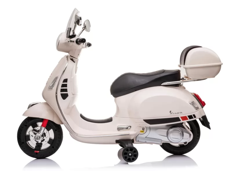 Moto Vespa GTS-S 12V blanco lateral