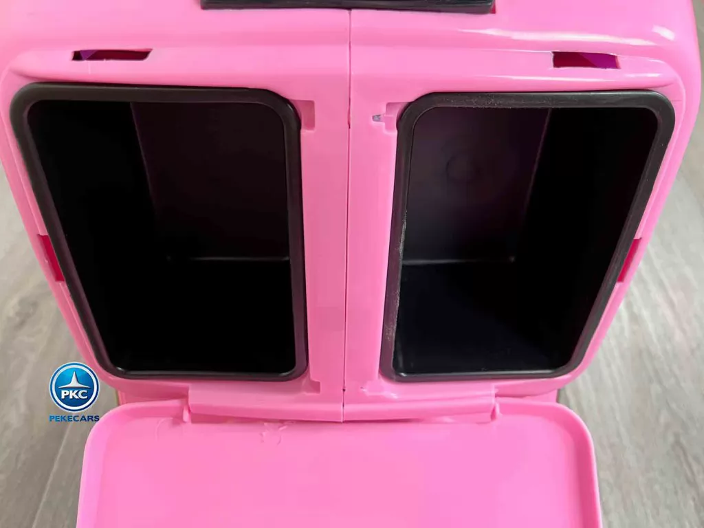 Moto electrica para niños Vespa Clasica Piaggio 12V Negra vista compartimento central
