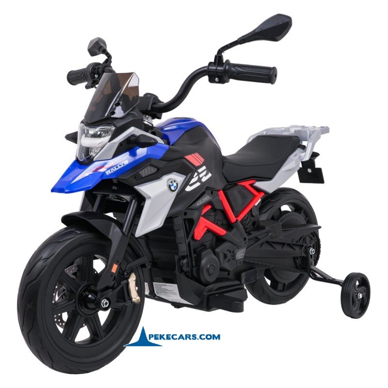 Moto para niños BMW G310GS 12V Azul vista