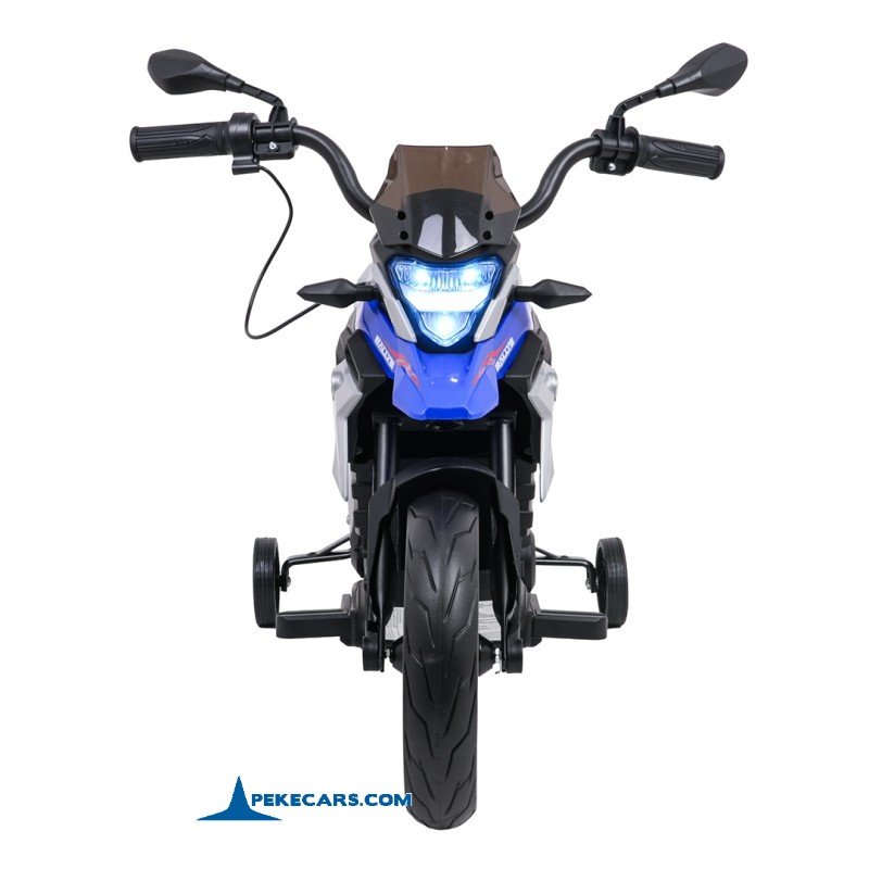 Moto para niños BMW G310GS 12V Azul frontal