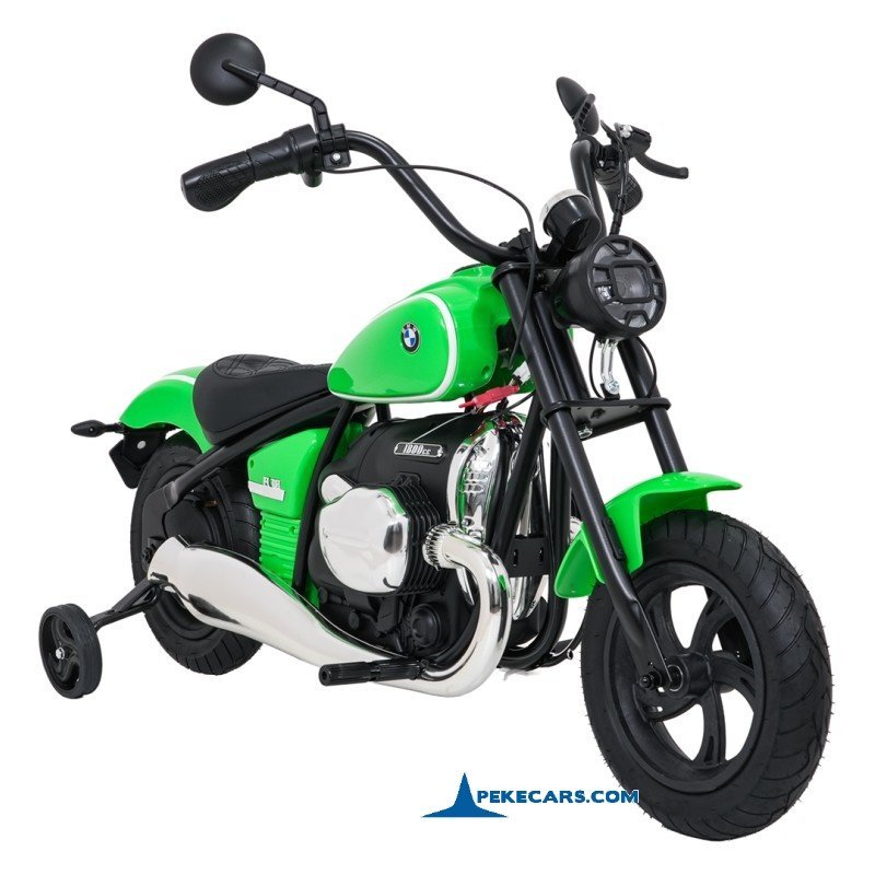 Moto Eléctrica Infantil BMW R18 12V Verde perspectiva